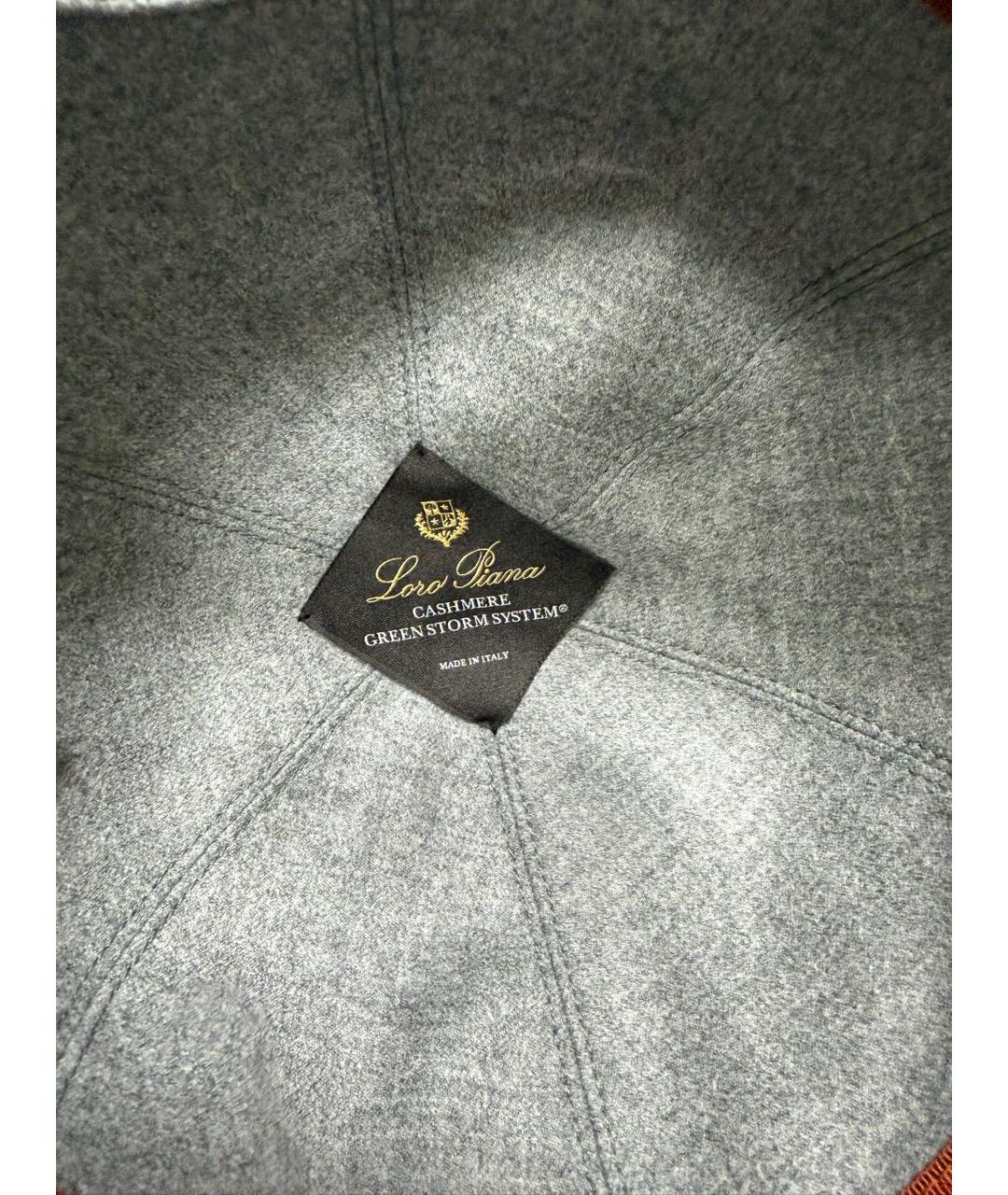 LORO PIANA Черная кашемировая кепка/бейсболка, фото 6