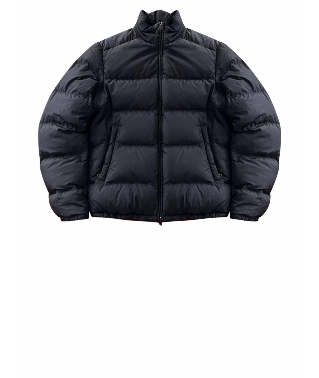 PRADA Темно-синий полиамидовый пуховик, фото 1