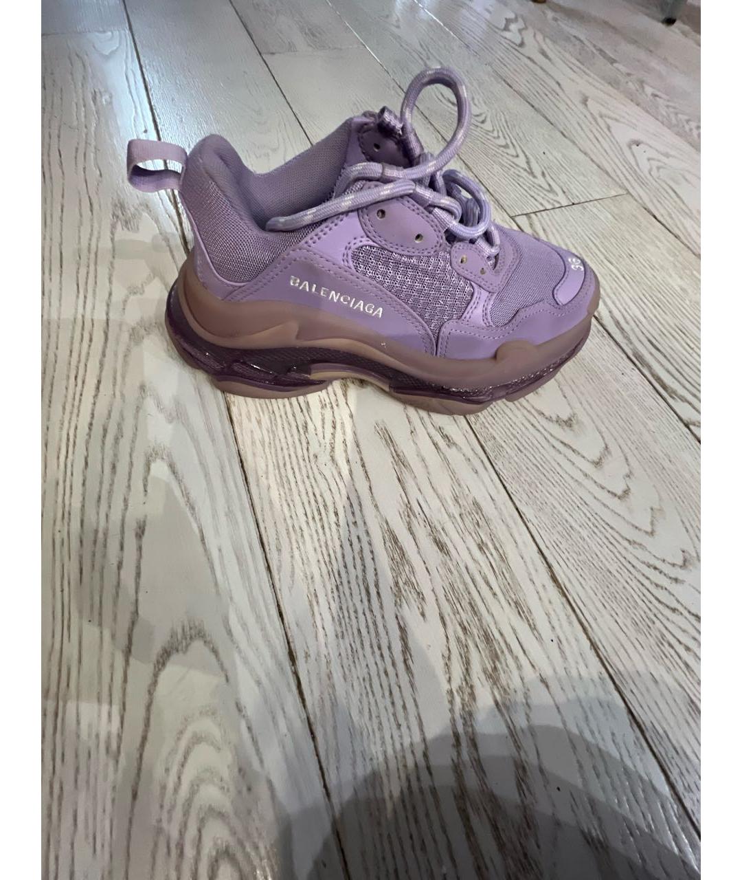 BALENCIAGA Фиолетовые кроссовки, фото 5