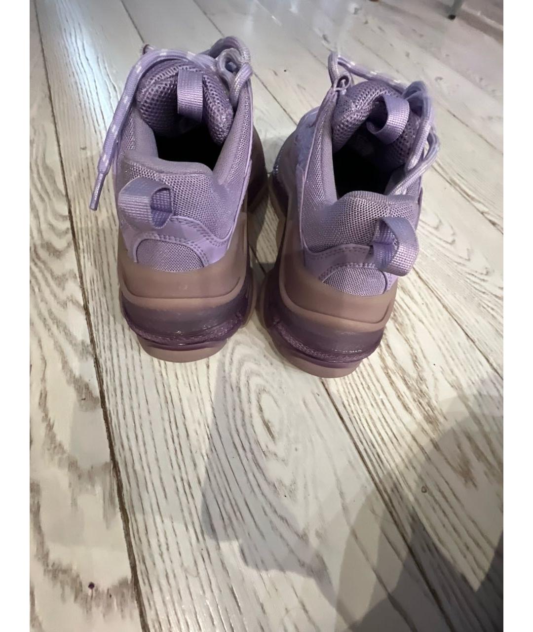 BALENCIAGA Фиолетовые кроссовки, фото 4