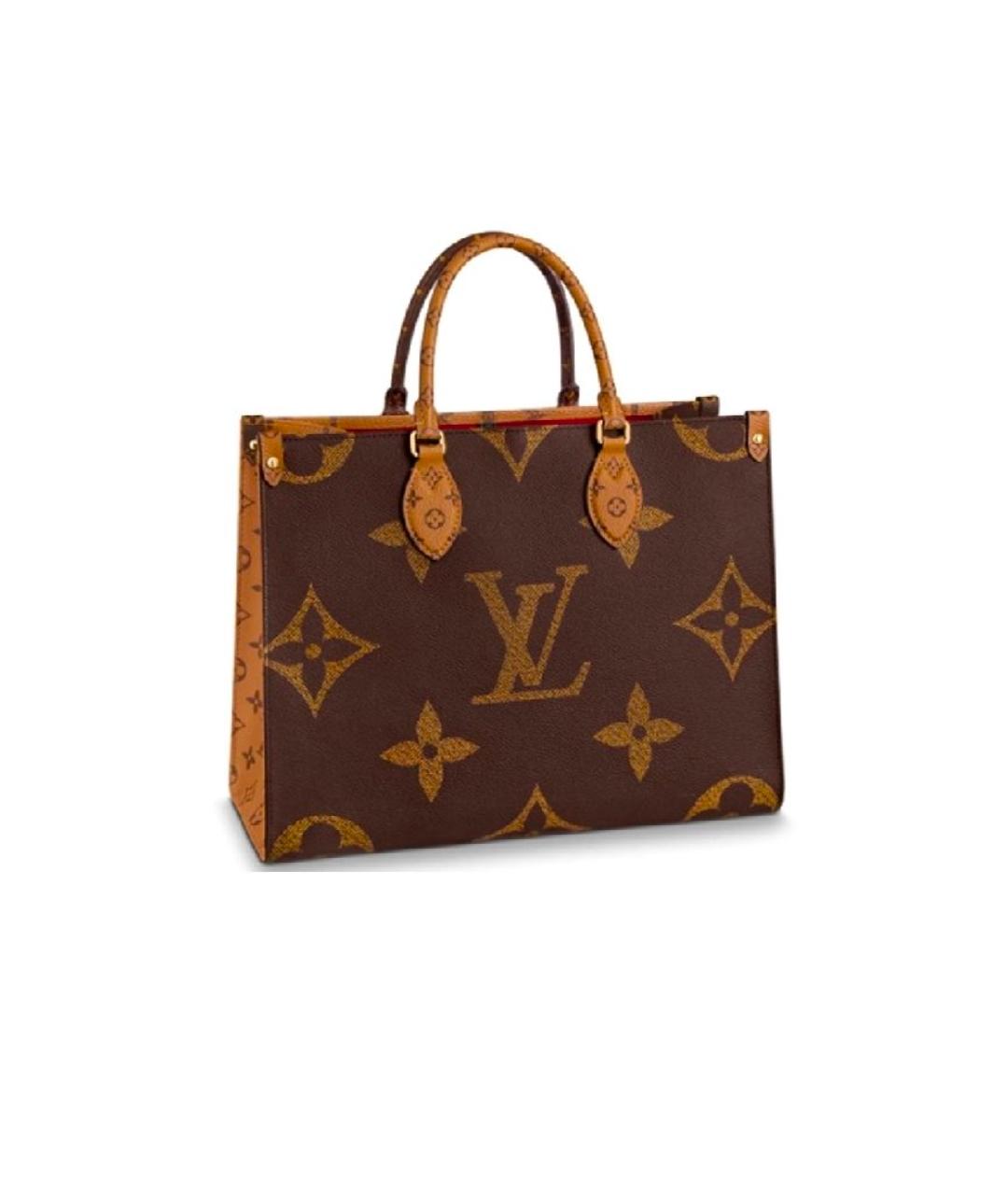 LOUIS VUITTON Коричневая сумка тоут, фото 8