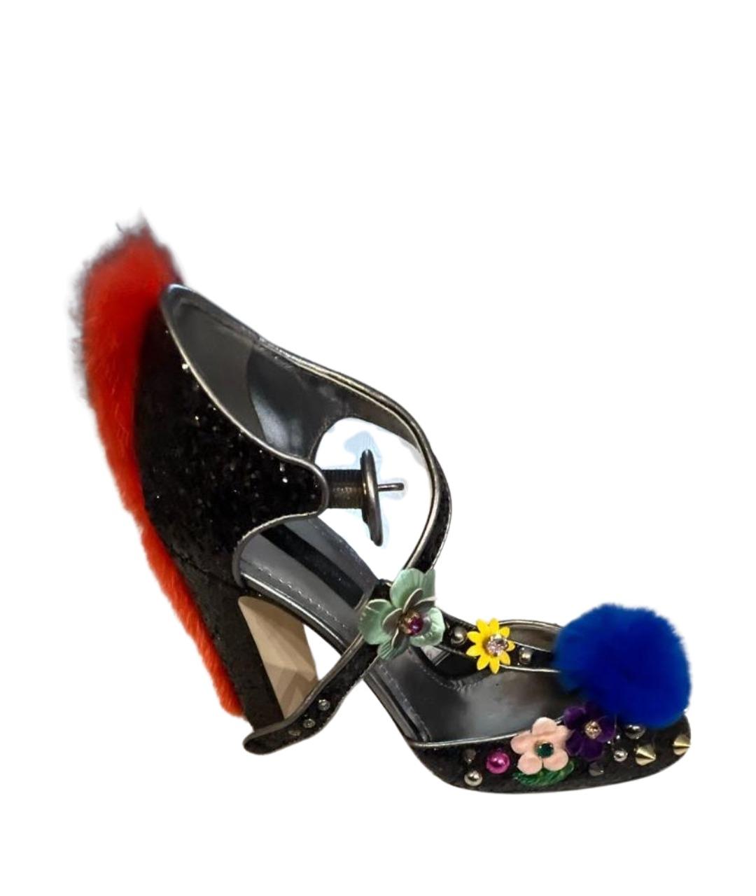 DOLCE&GABBANA Черные туфли, фото 1