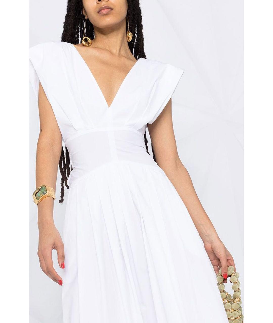 PHILOSOPHY DI LORENZO SERAFINI Белое коктейльное платье, фото 3