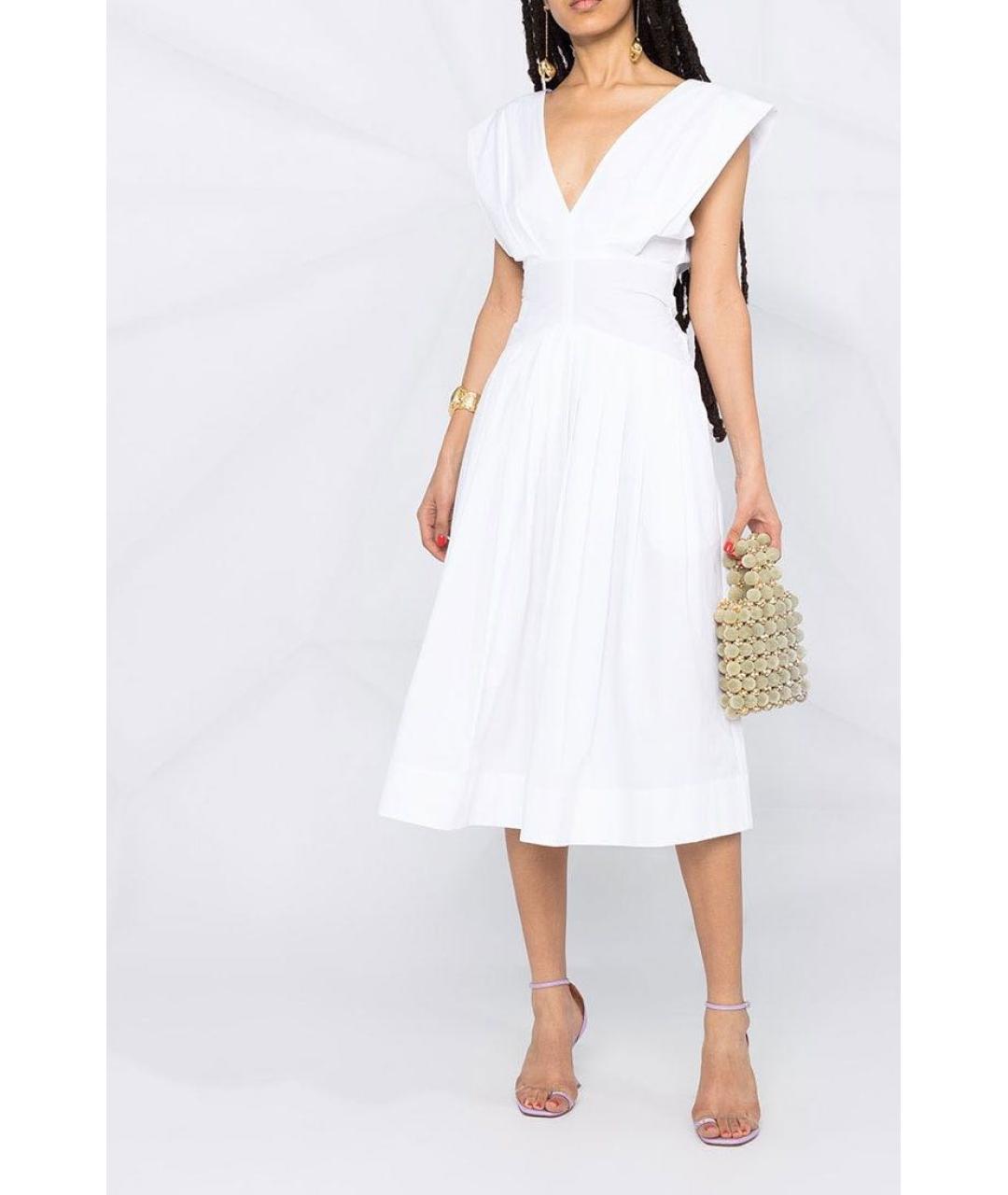 PHILOSOPHY DI LORENZO SERAFINI Белое коктейльное платье, фото 5