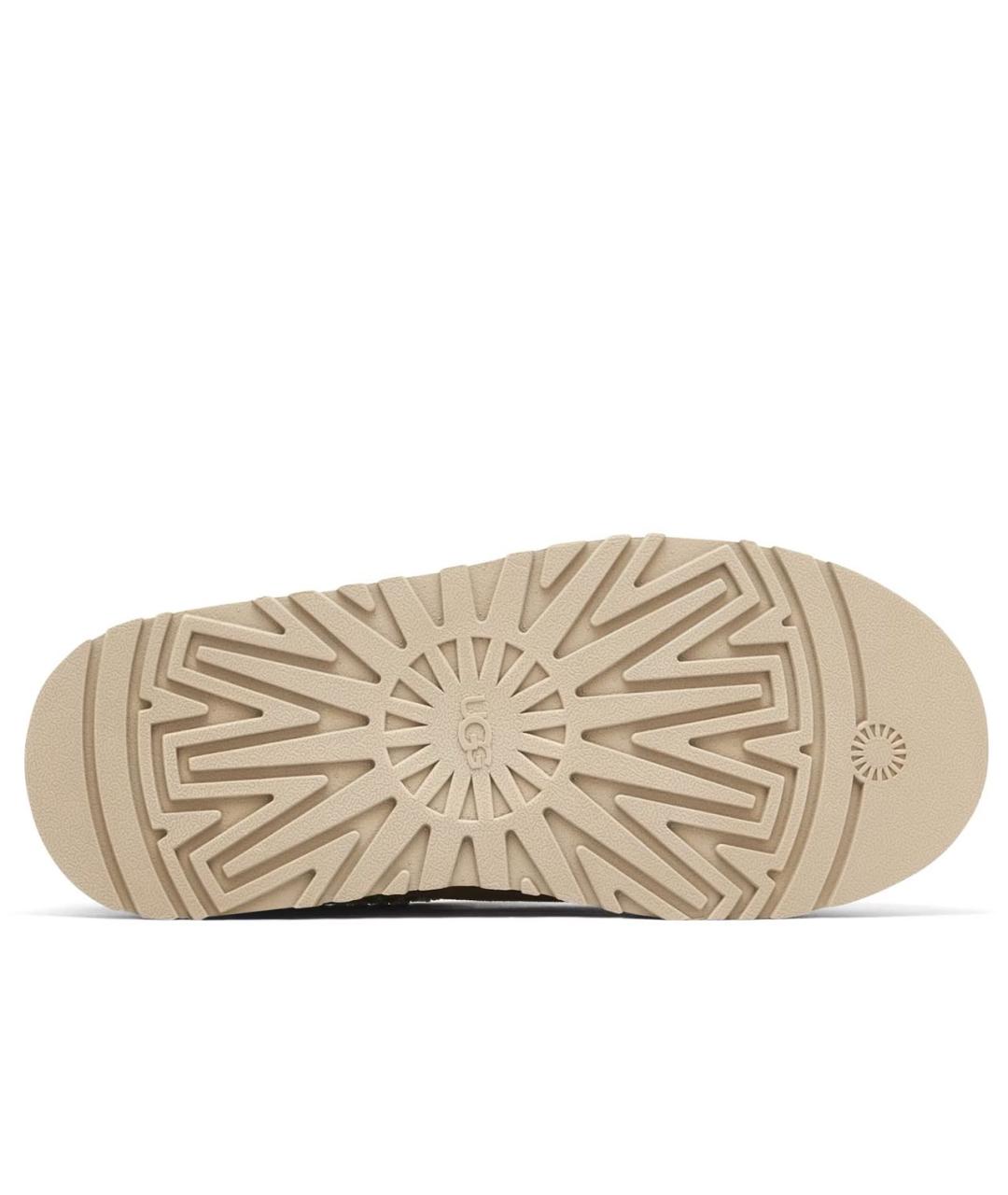 UGG AUSTRALIA Бежевые замшевые сабо, фото 8