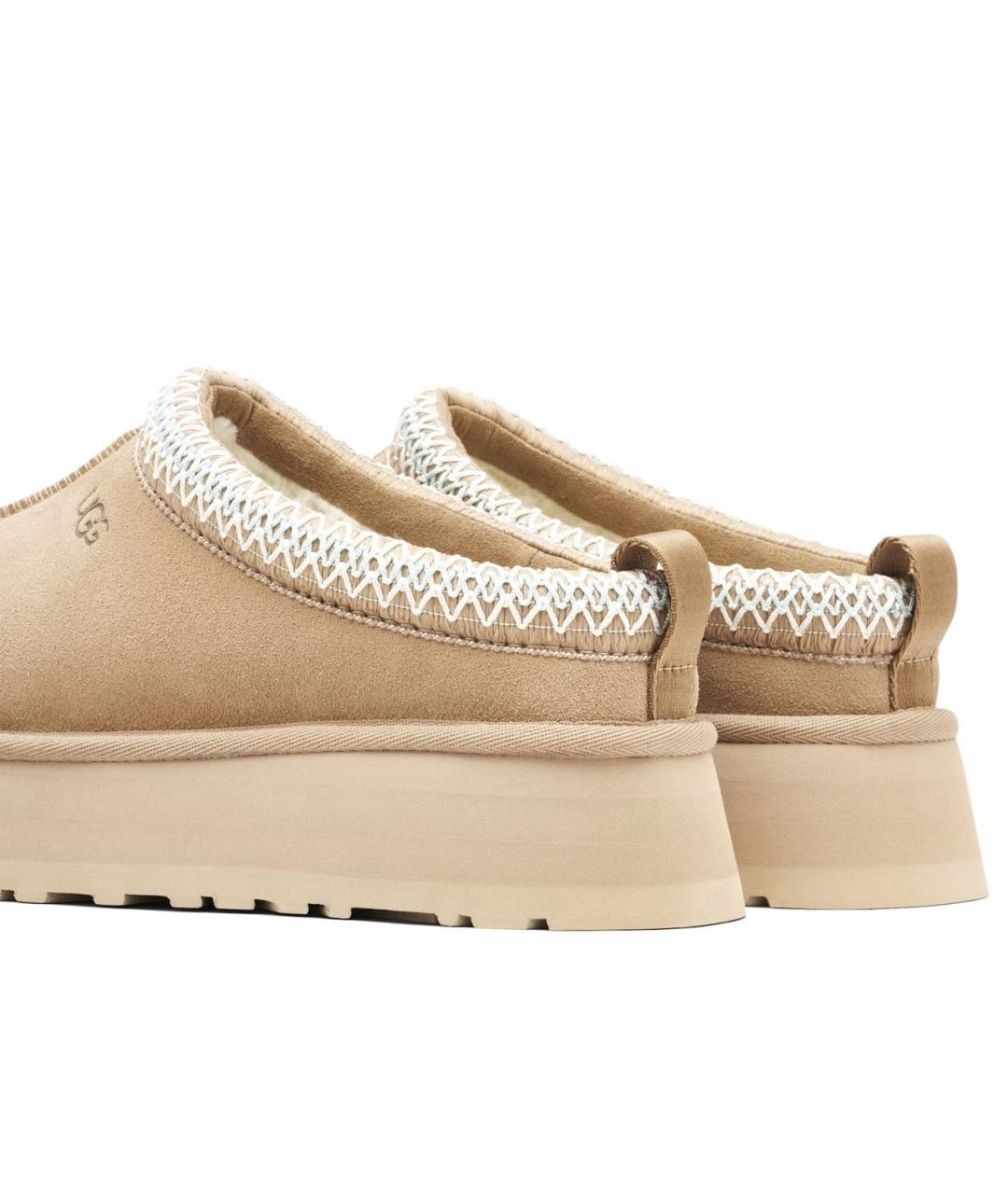 UGG AUSTRALIA Бежевые замшевые сабо, фото 3