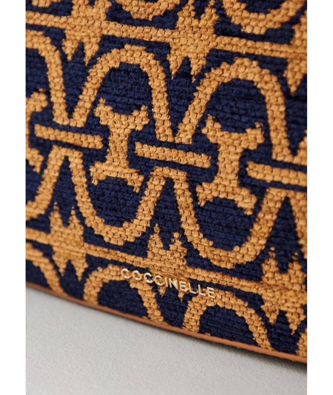 COCCINELLE Коричневая кожаная сумка через плечо, фото 3