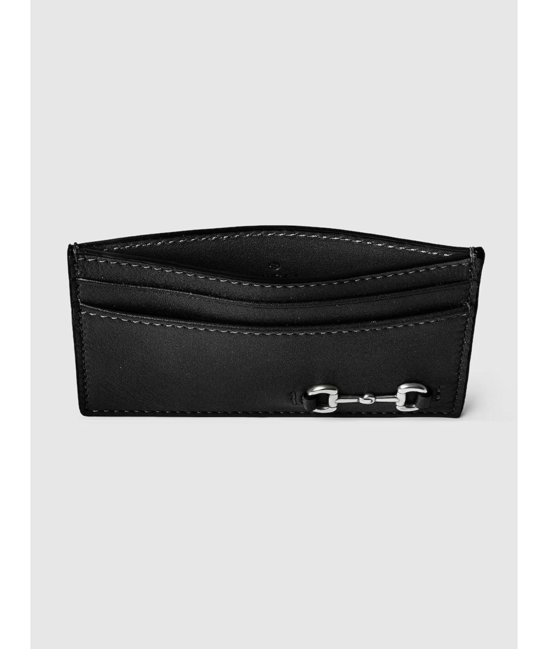 GUCCI Черный кожаный кардхолдер, фото 3