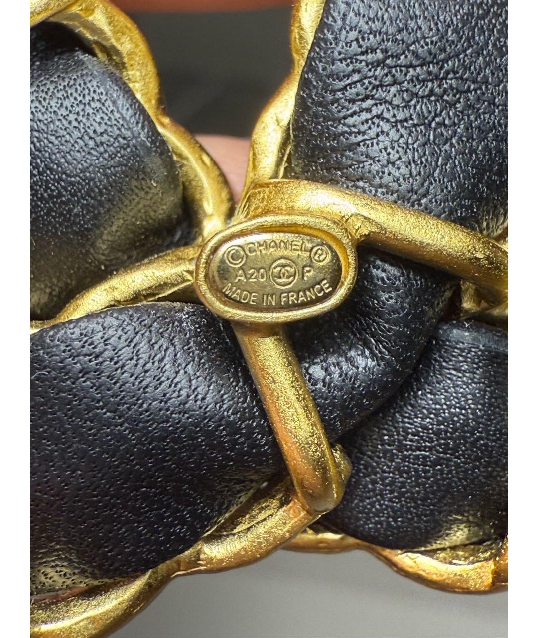 CHANEL Черная металлическая булавка / брошь, фото 3