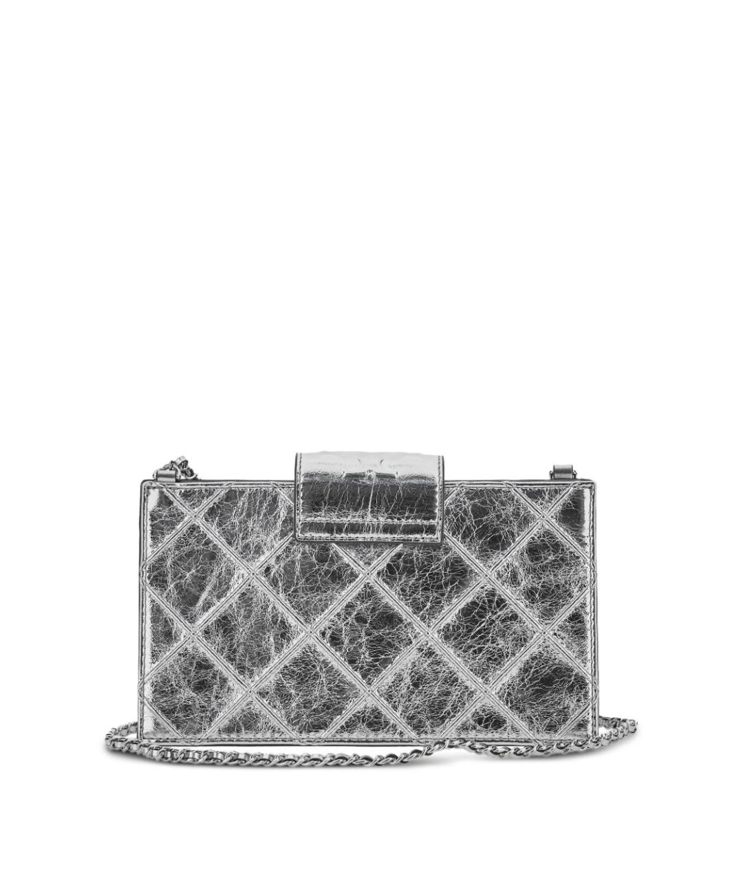 TORY BURCH Серебряная кожаная сумка через плечо, фото 2