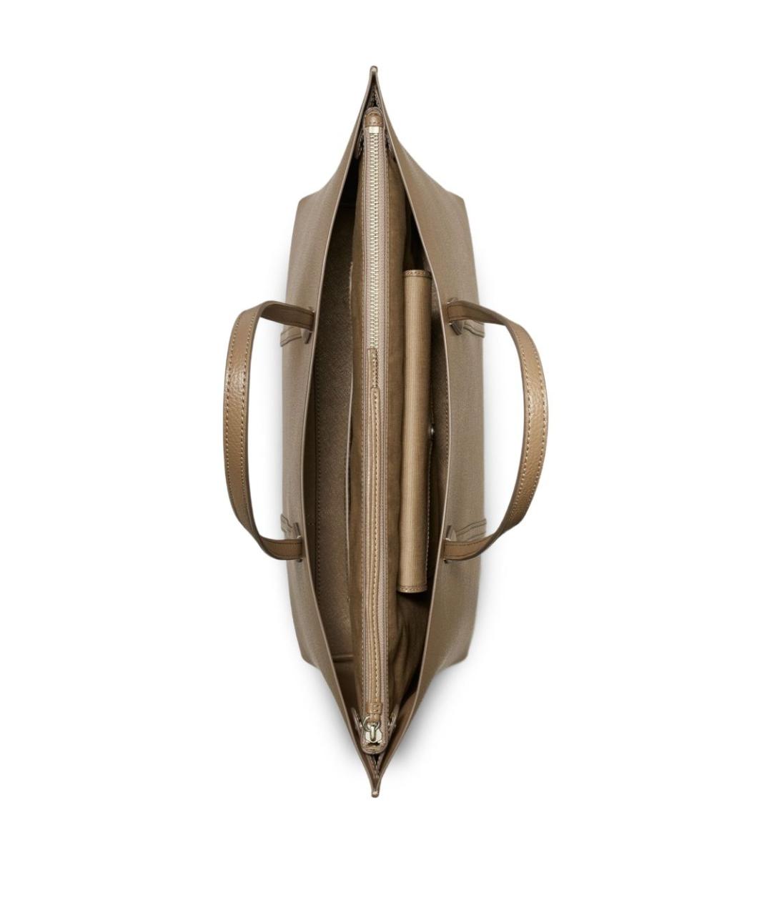 TORY BURCH Коричневая кожаная сумка тоут, фото 3