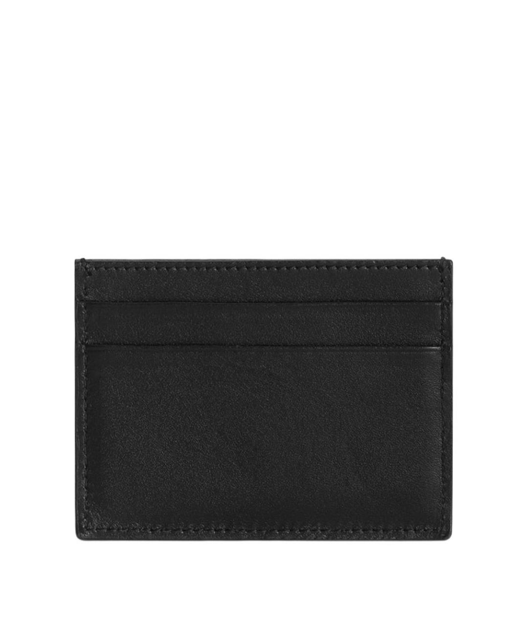 DOLCE&GABBANA Черный кожаный кардхолдер, фото 3