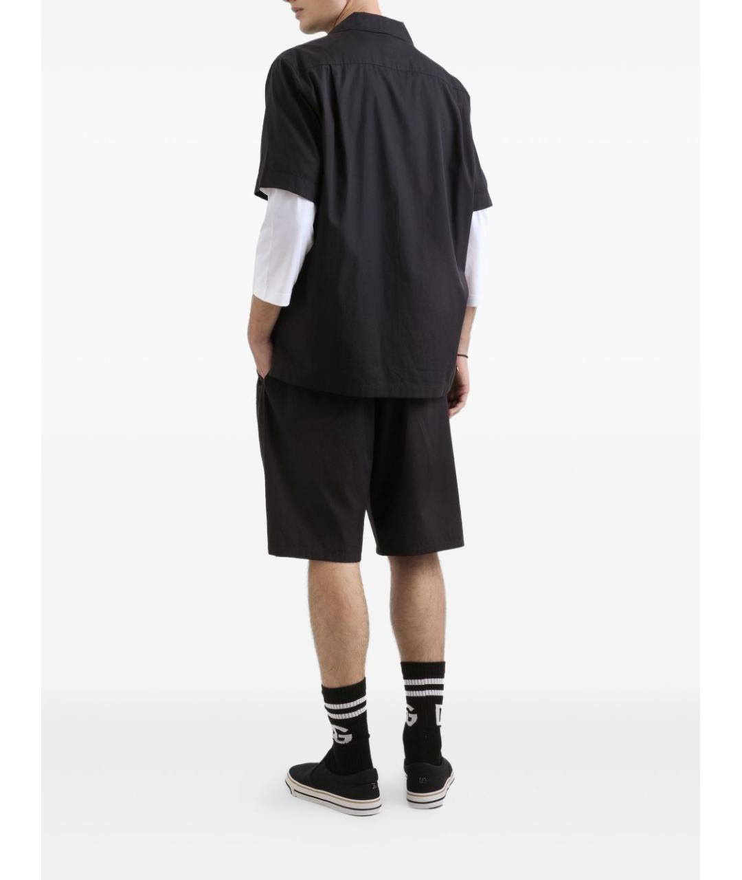 DOLCE&GABBANA Черная хлопковая кэжуал рубашка, фото 3