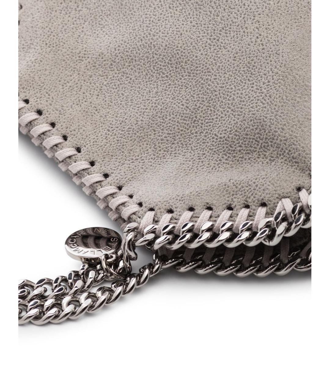 STELLA MCCARTNEY Серая синтетическая сумка через плечо, фото 5