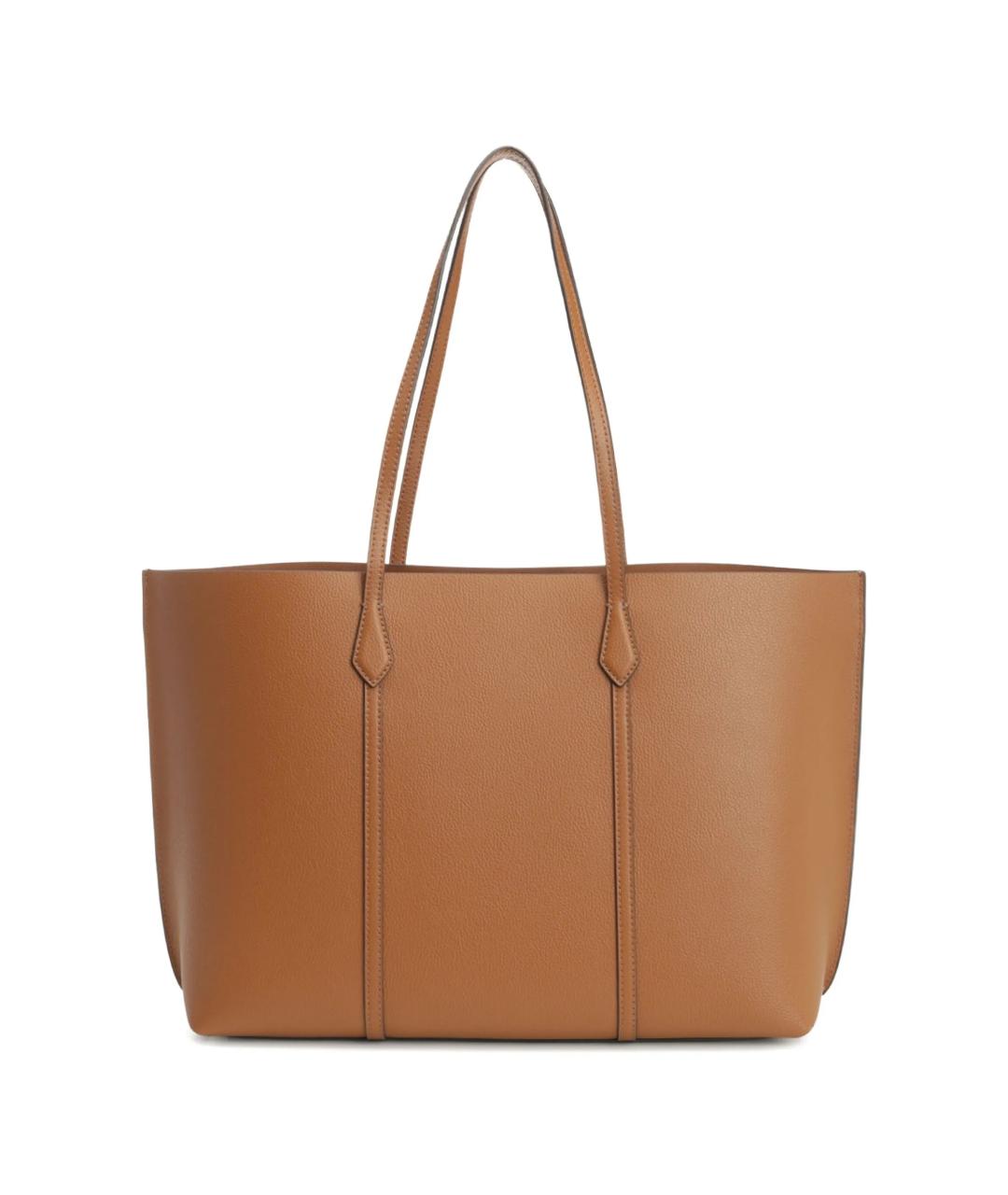 TORY BURCH Коричневая кожаная сумка тоут, фото 2