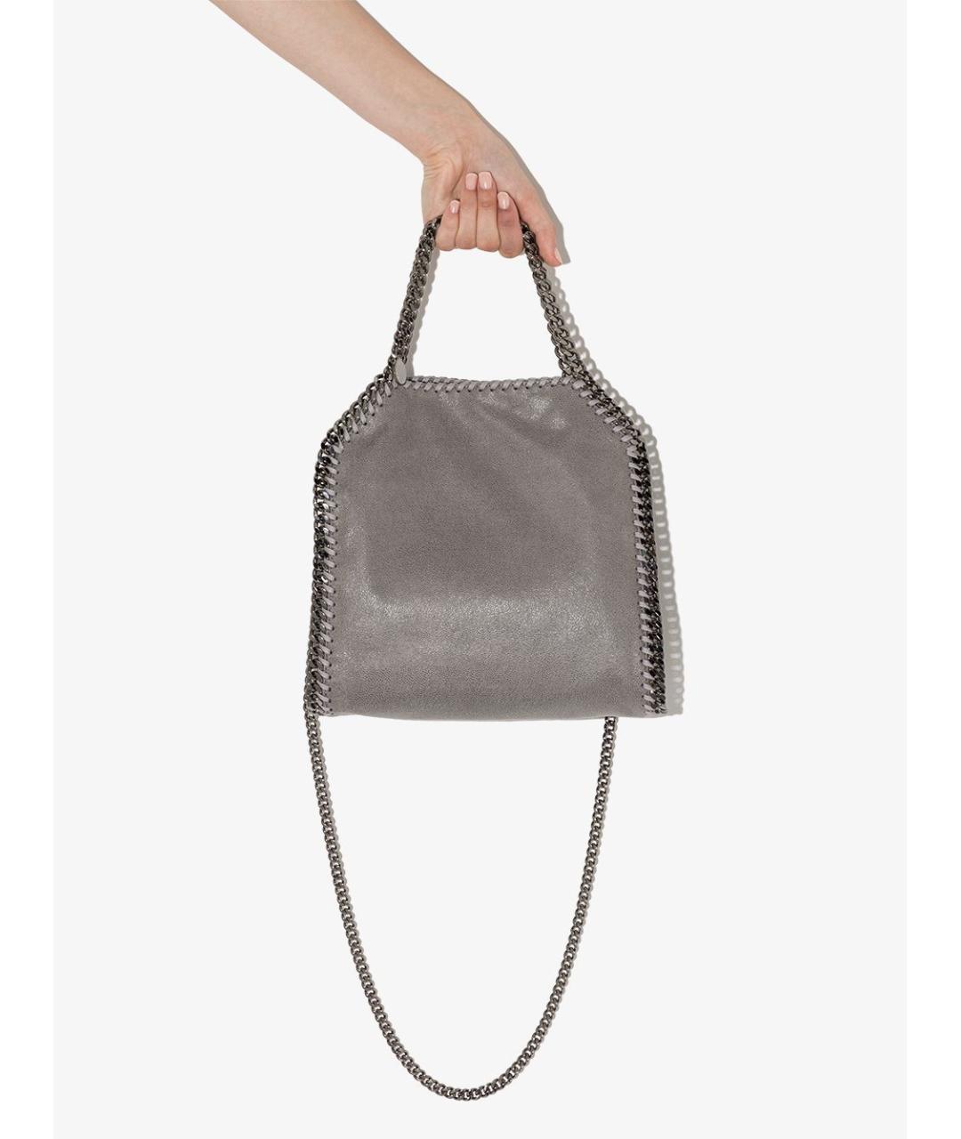 STELLA MCCARTNEY Серебряная сумка через плечо из искусственной кожи, фото 4
