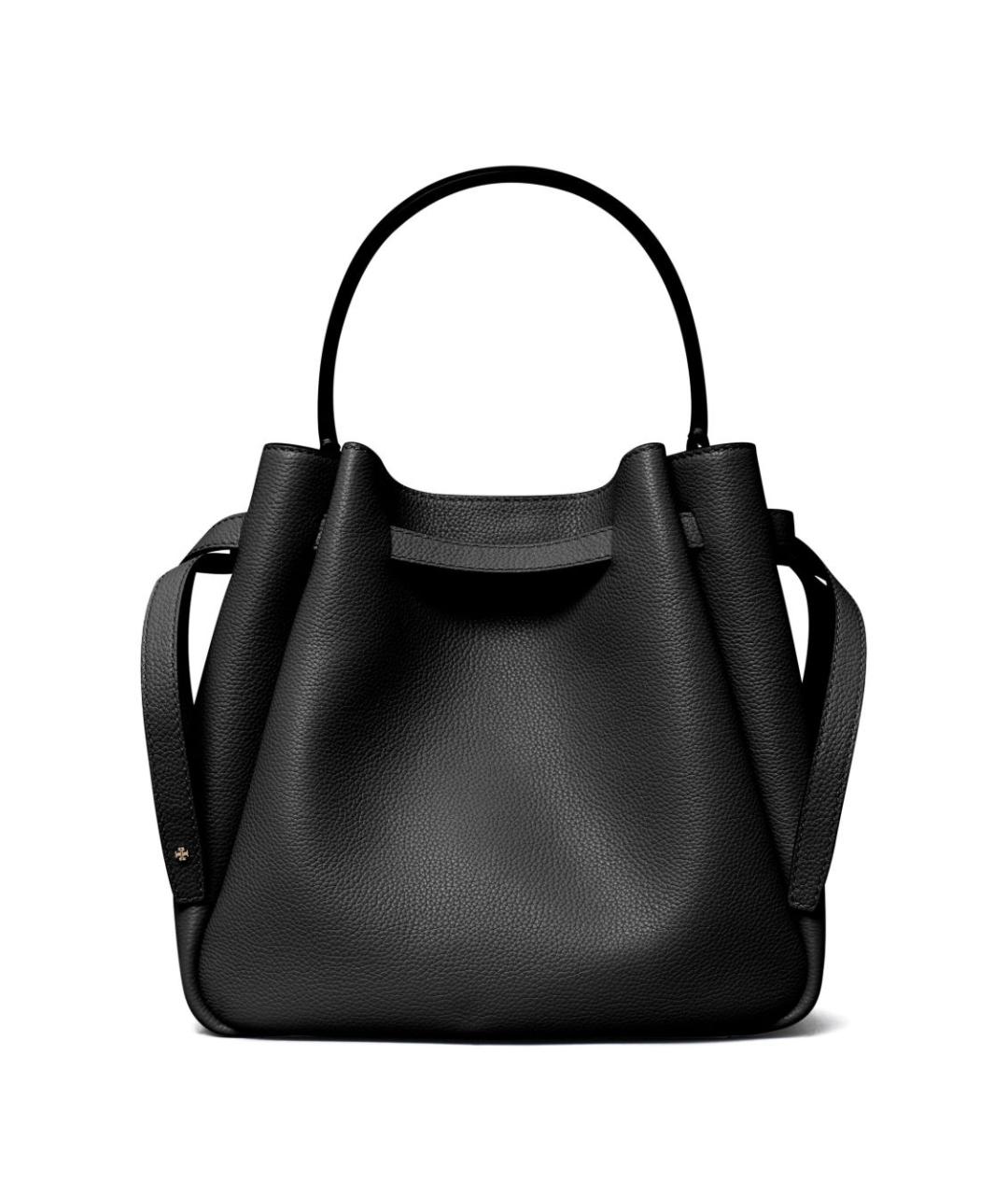 TORY BURCH Черная кожаная сумка через плечо, фото 4