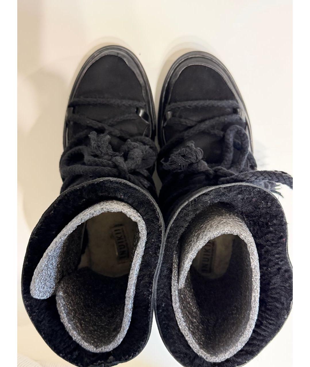 INUIKII Черные замшевые полусапоги, фото 3