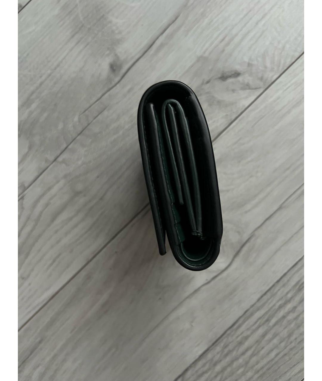 BURBERRY Черный кожаный кошелек, фото 4