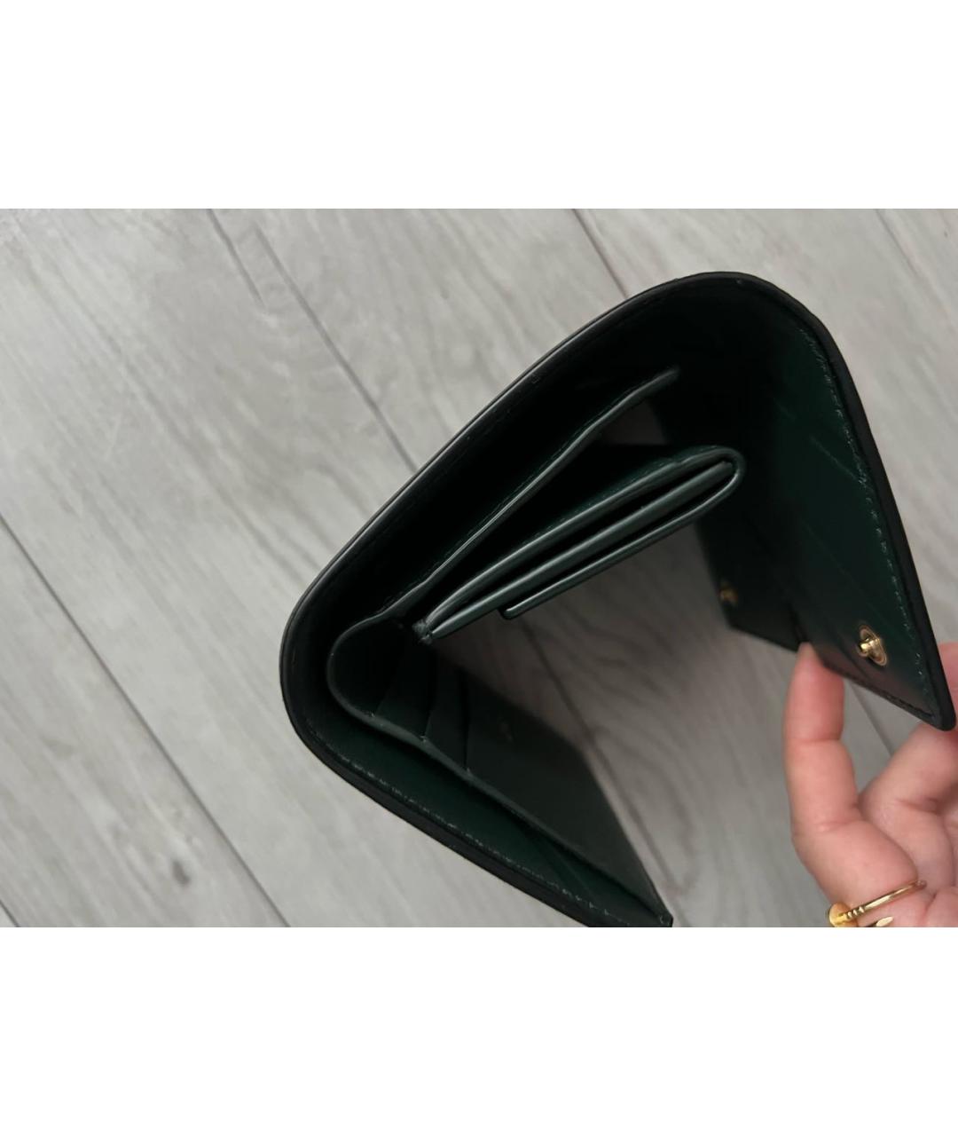 BURBERRY Черный кожаный кошелек, фото 6