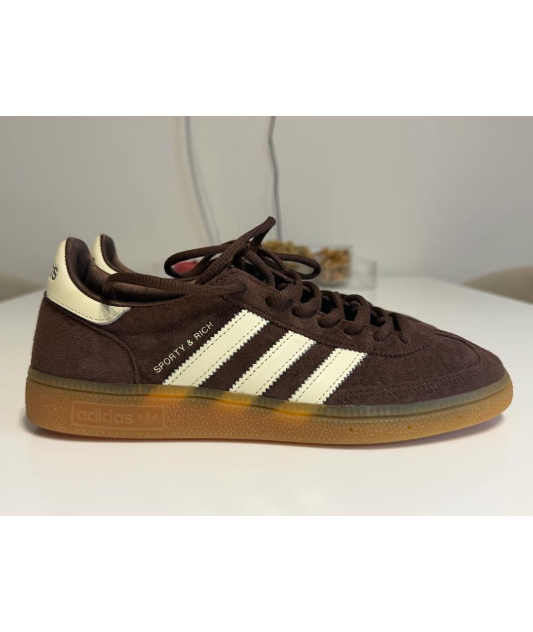 ADIDAS Коричневые замшевые кеды, фото 5