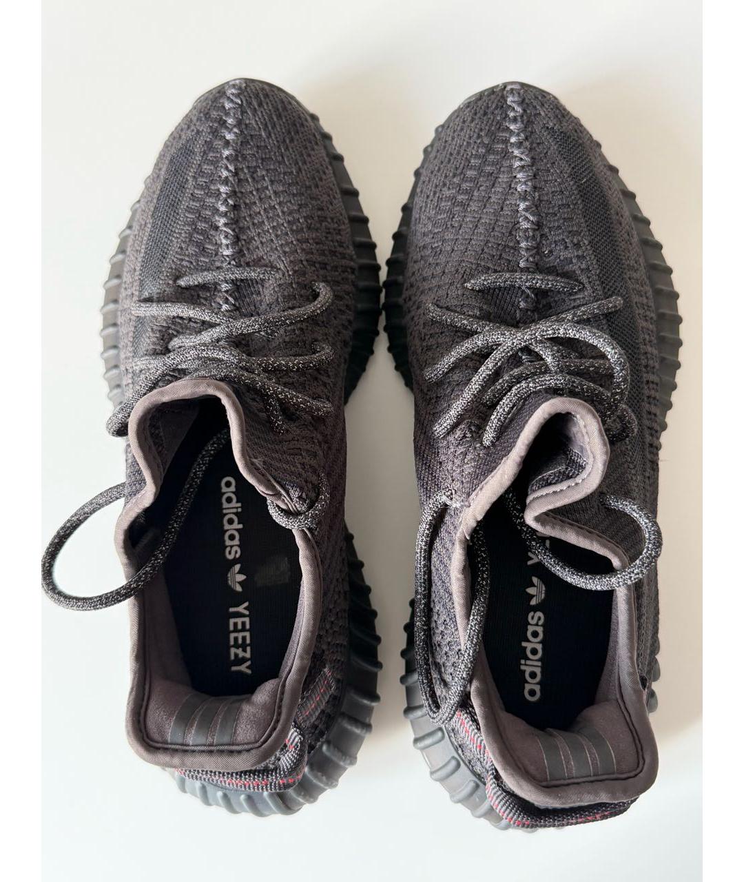 ADIDAS YEEZY Черные текстильные кеды, фото 4