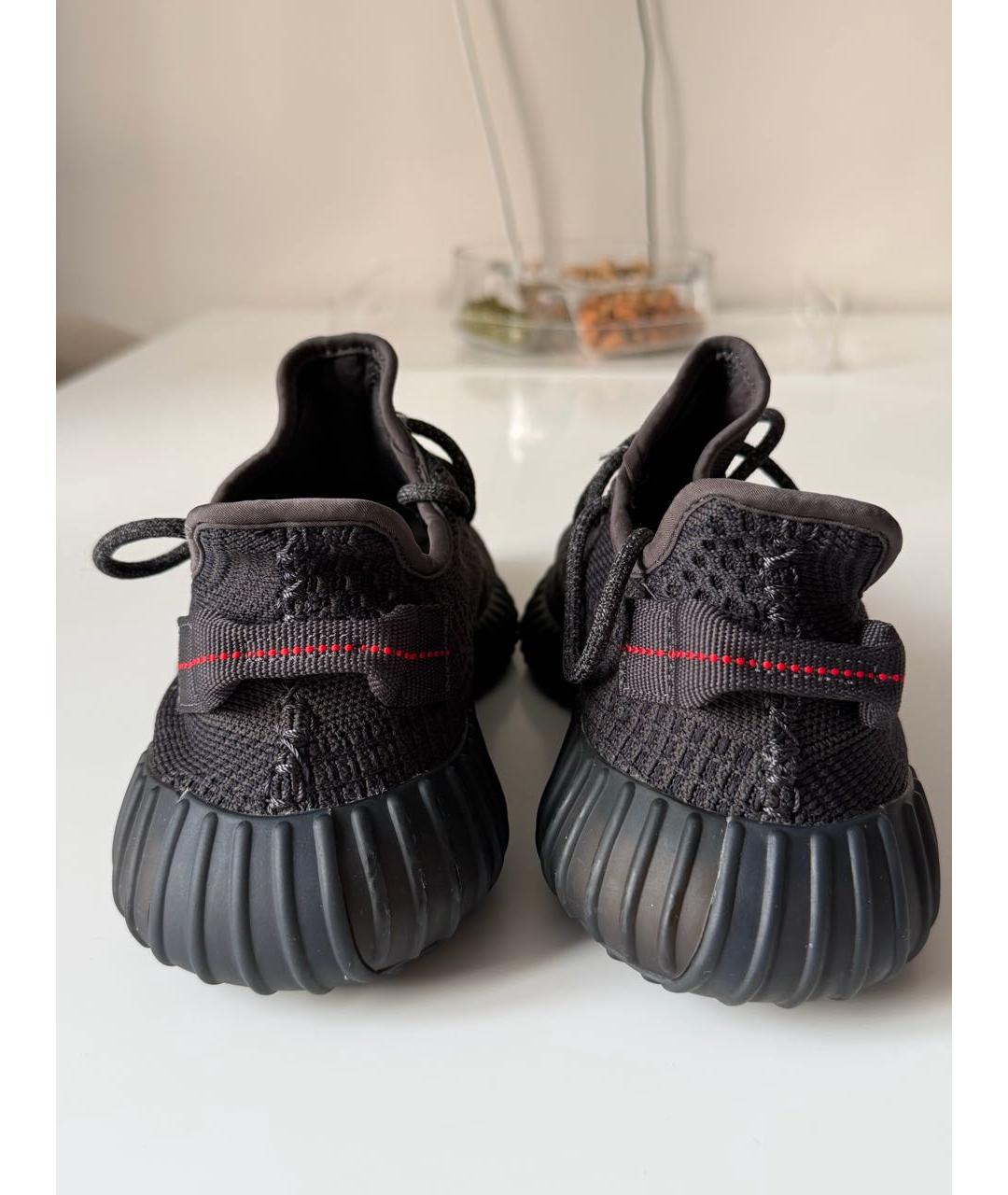 ADIDAS YEEZY Черные текстильные кеды, фото 5