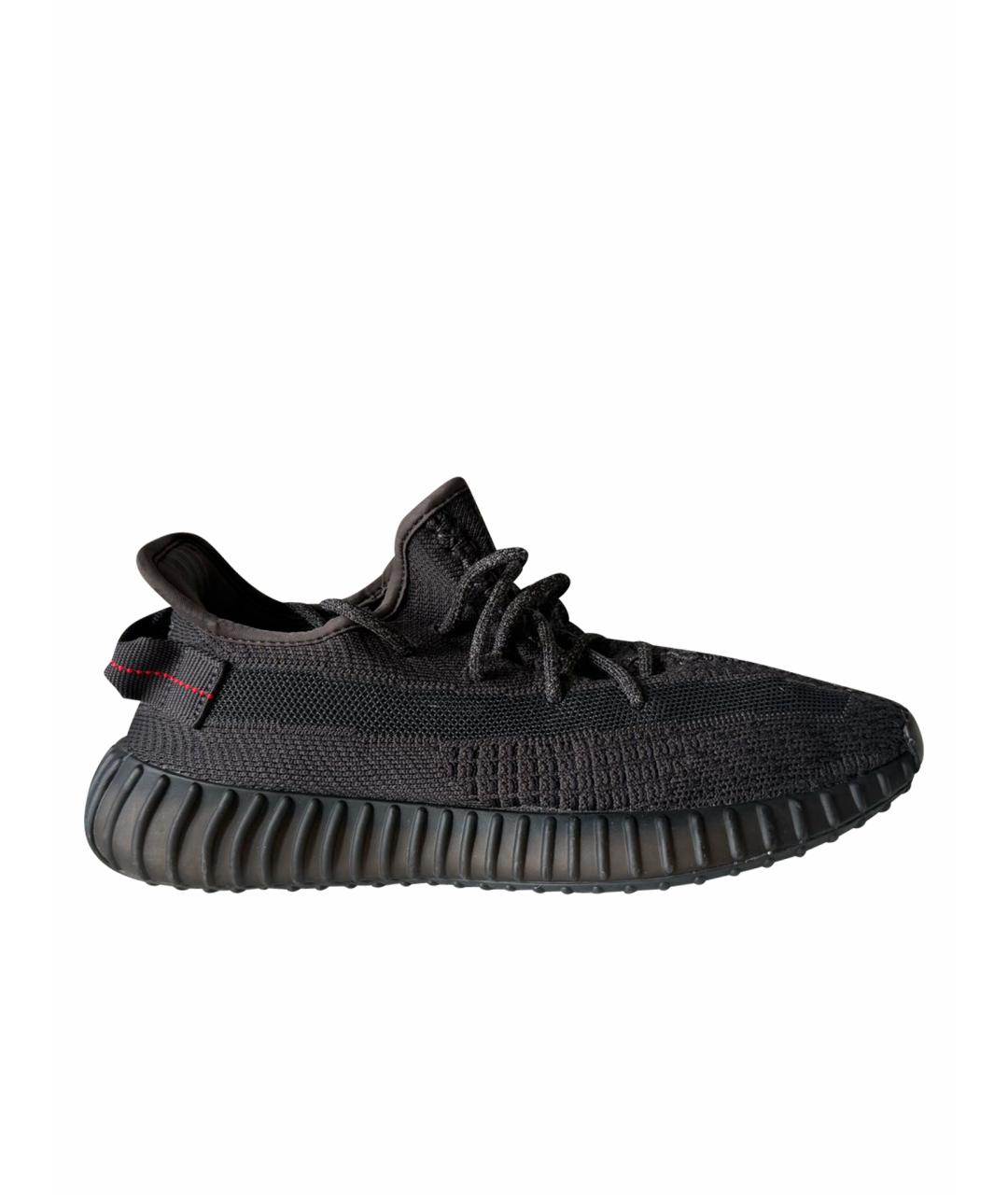 ADIDAS YEEZY Черные текстильные кеды, фото 1