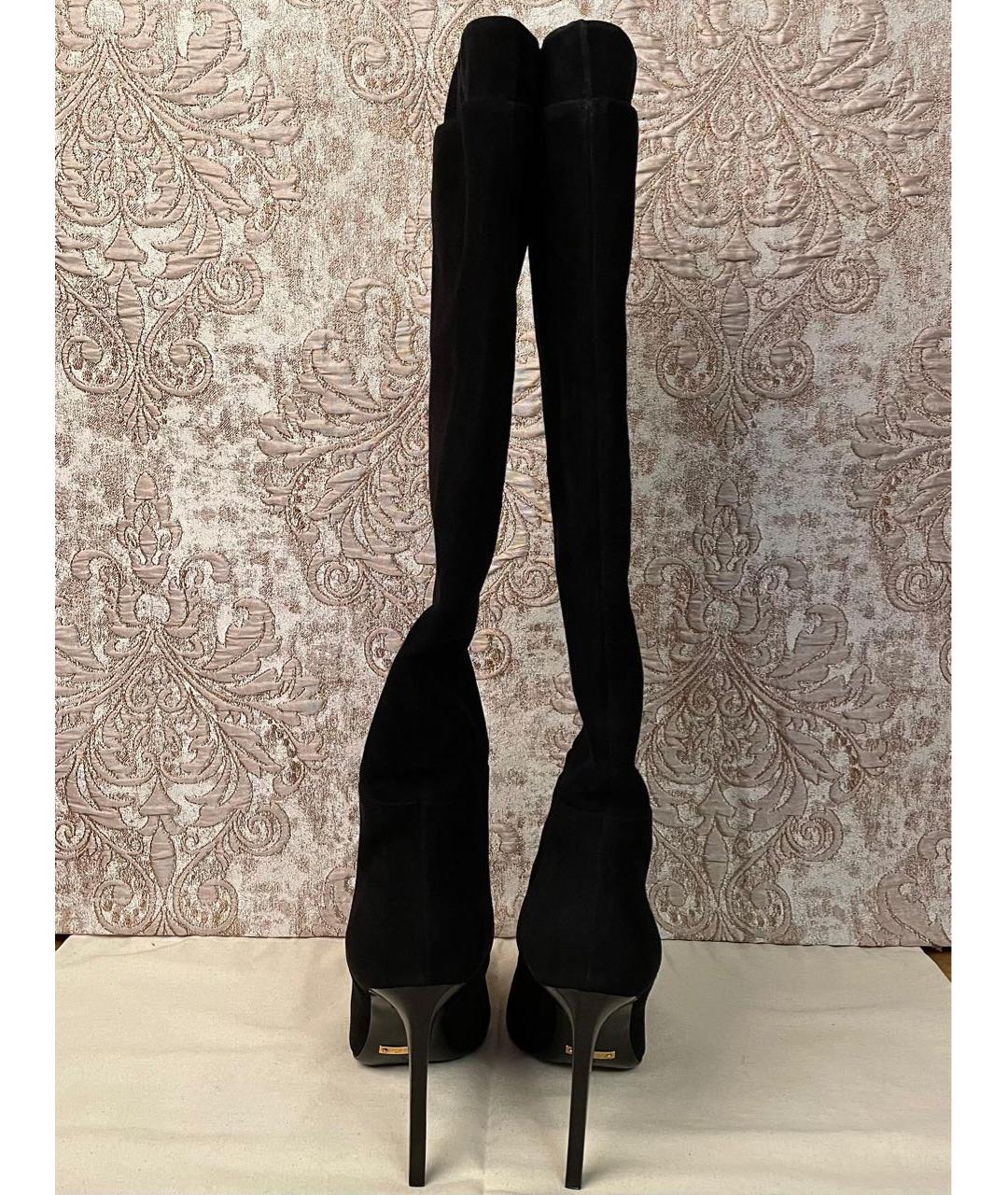 TOM FORD Черные замшевые сапоги, фото 7