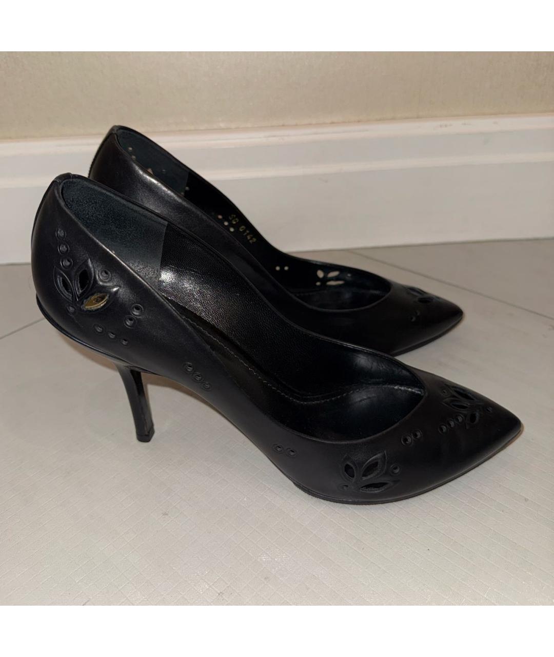 LOUIS VUITTON Черные кожаные туфли, фото 8