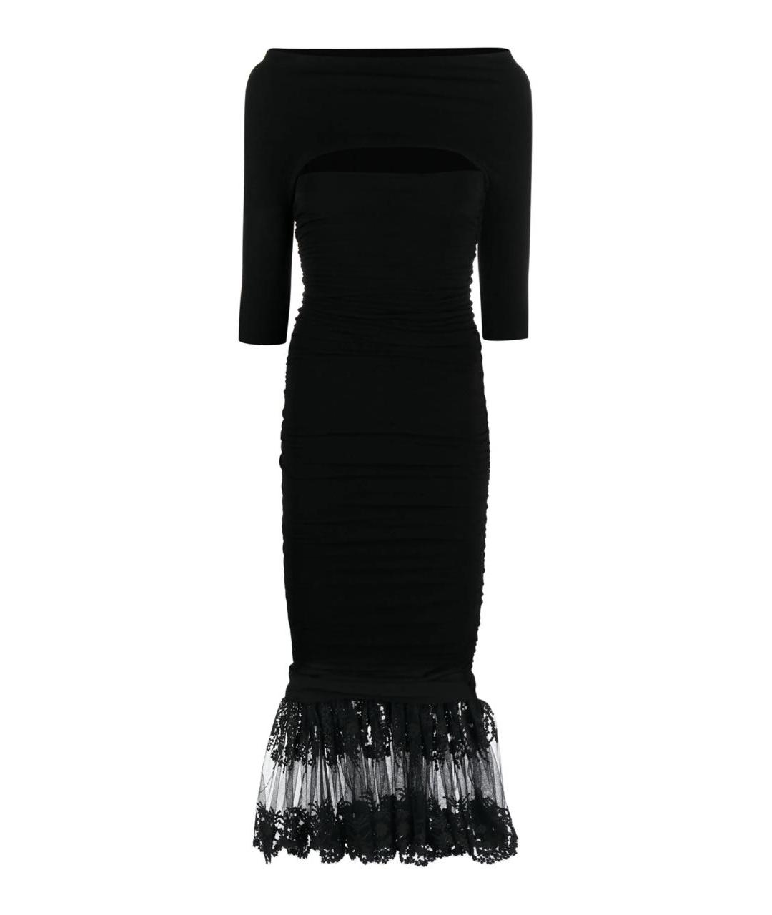 PHILOSOPHY DI LORENZO SERAFINI Черное коктейльное платье, фото 6