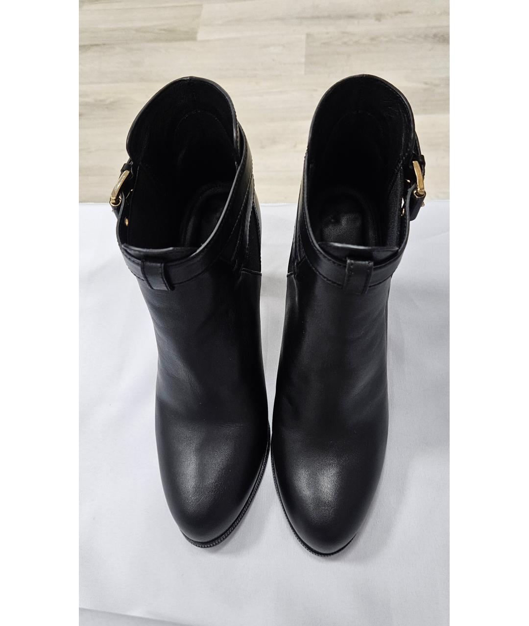 HUGO BOSS Черные кожаные ботильоны, фото 3