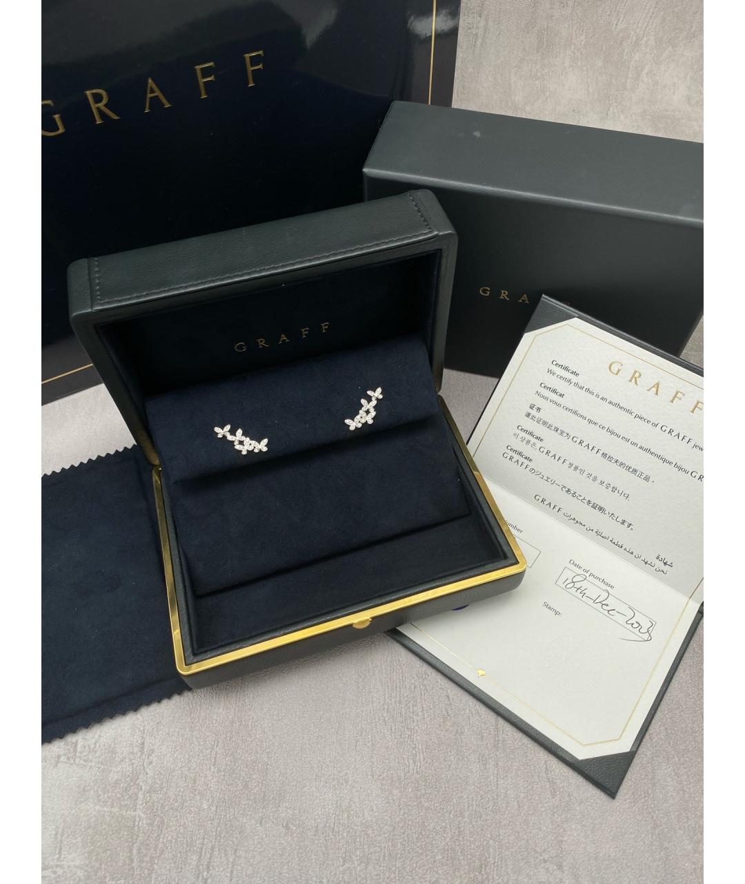 GRAFF Серебряные серьги из белого золота, фото 2