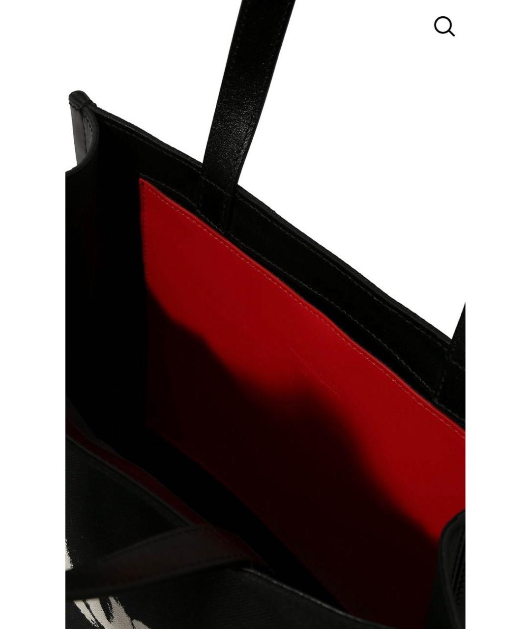 ALEXANDER MCQUEEN Черная тканевая сумка тоут, фото 7