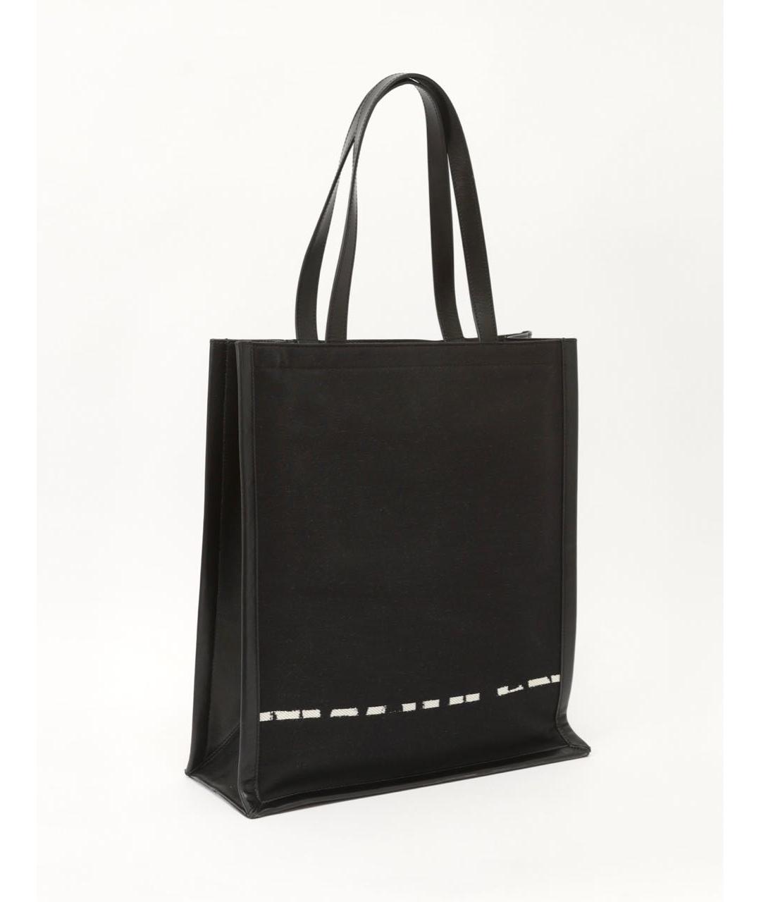 ALEXANDER MCQUEEN Черная тканевая сумка тоут, фото 3