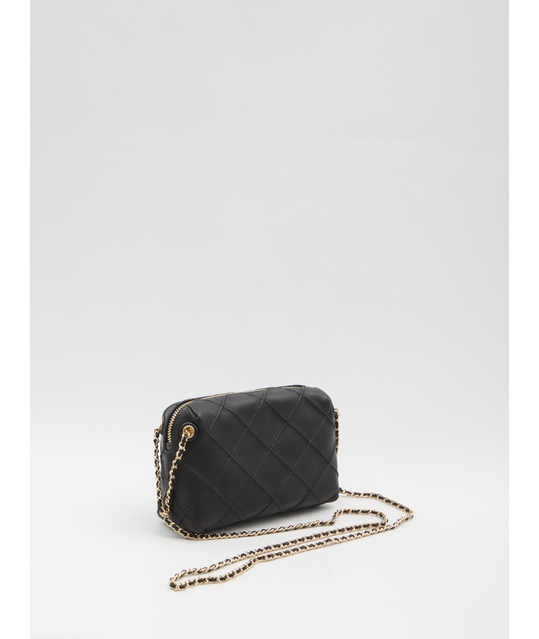 TORY BURCH Черная кожаная сумка через плечо, фото 2