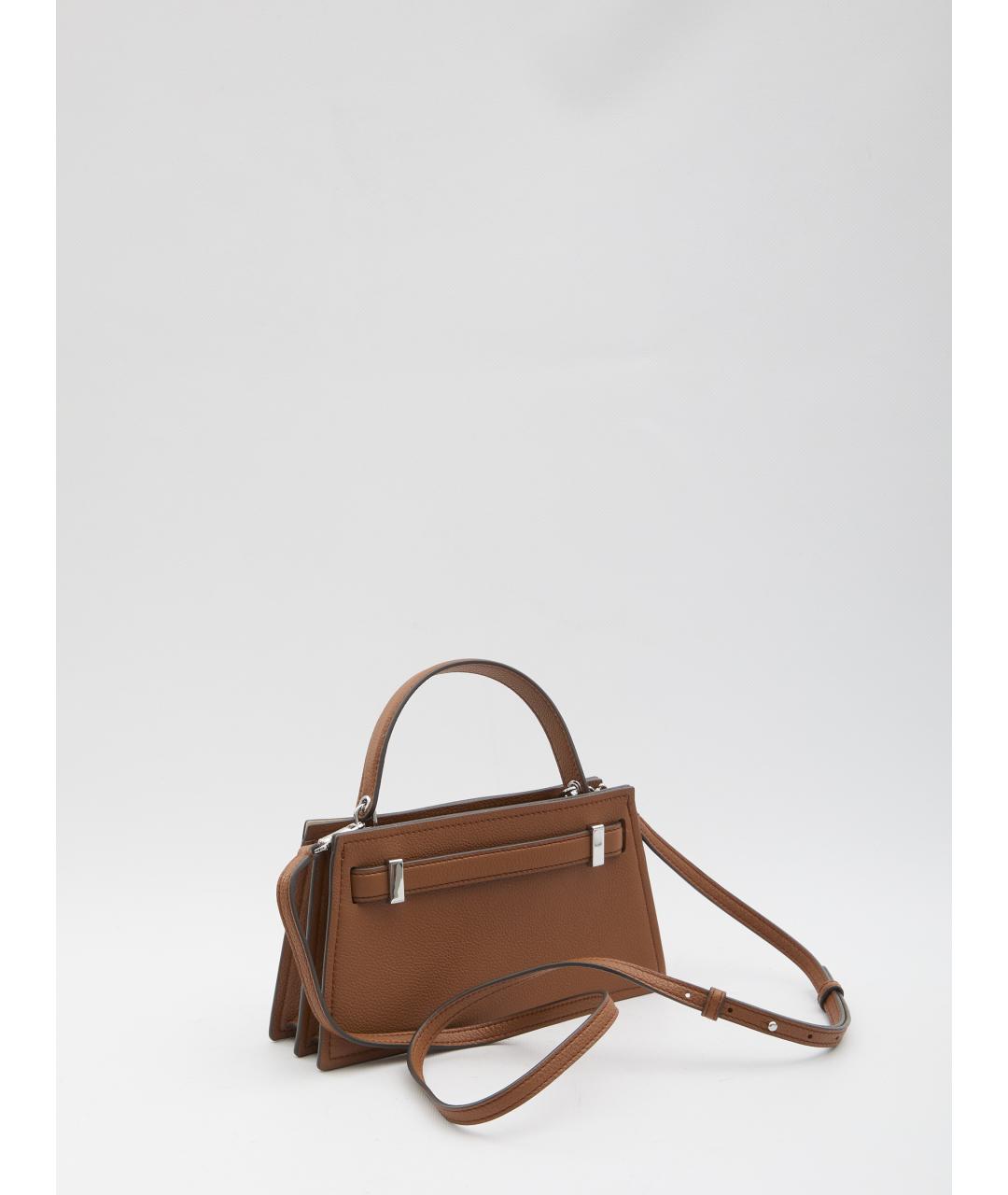 TORY BURCH Коричневая кожаная сумка через плечо, фото 2