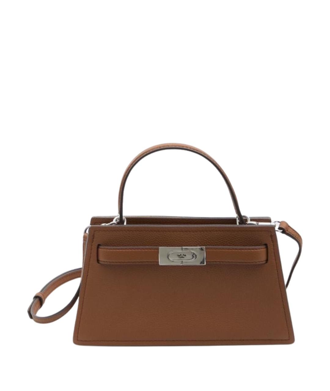 TORY BURCH Коричневая кожаная сумка через плечо, фото 1