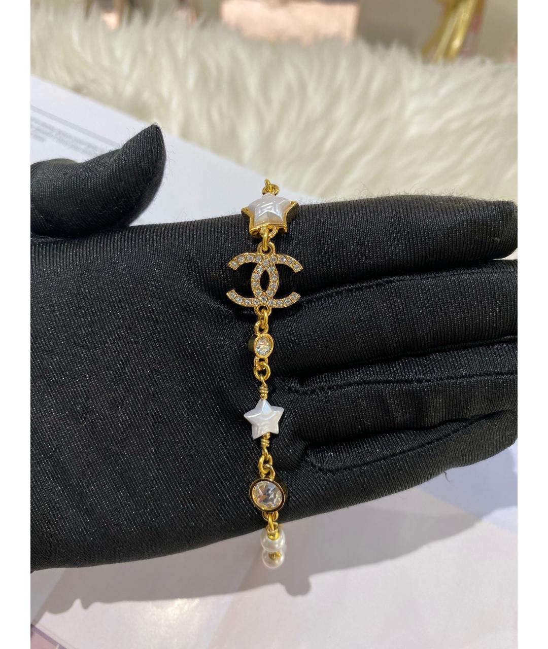 CHANEL Золотое металлическое колье, фото 4