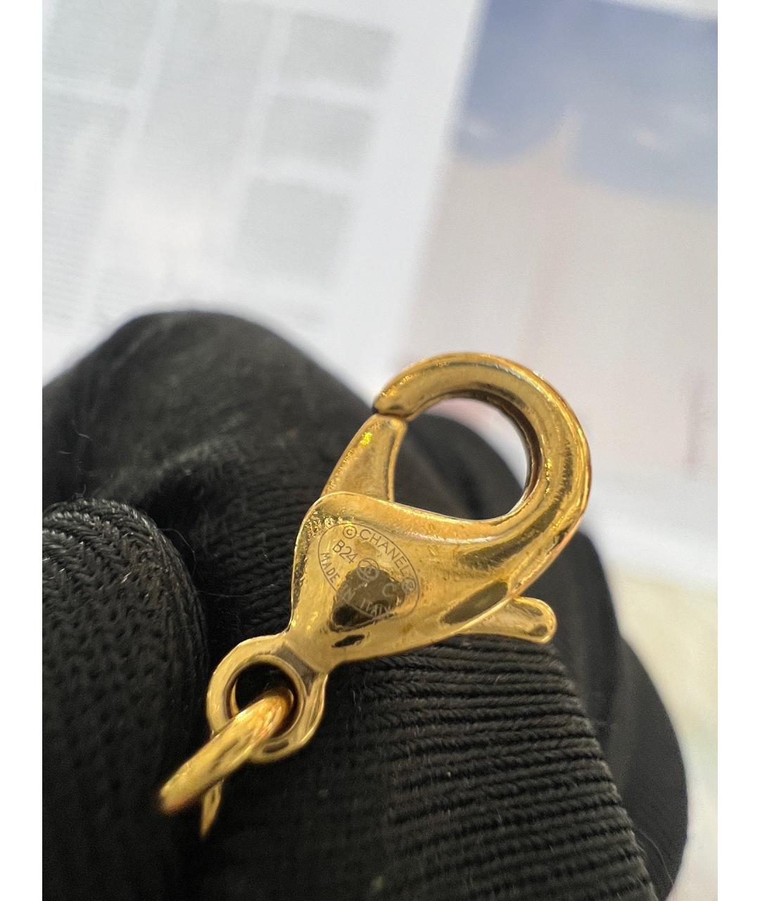 CHANEL Золотое металлическое колье, фото 9