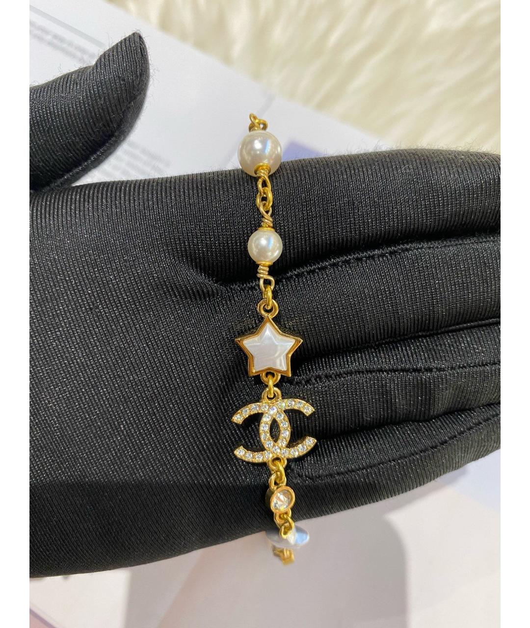 CHANEL Золотое металлическое колье, фото 3