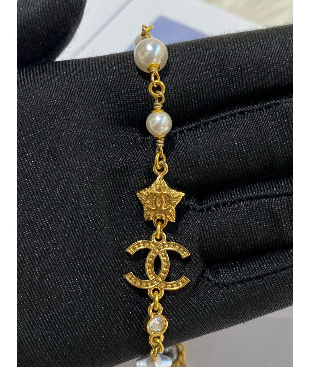 CHANEL Золотое металлическое колье, фото 5