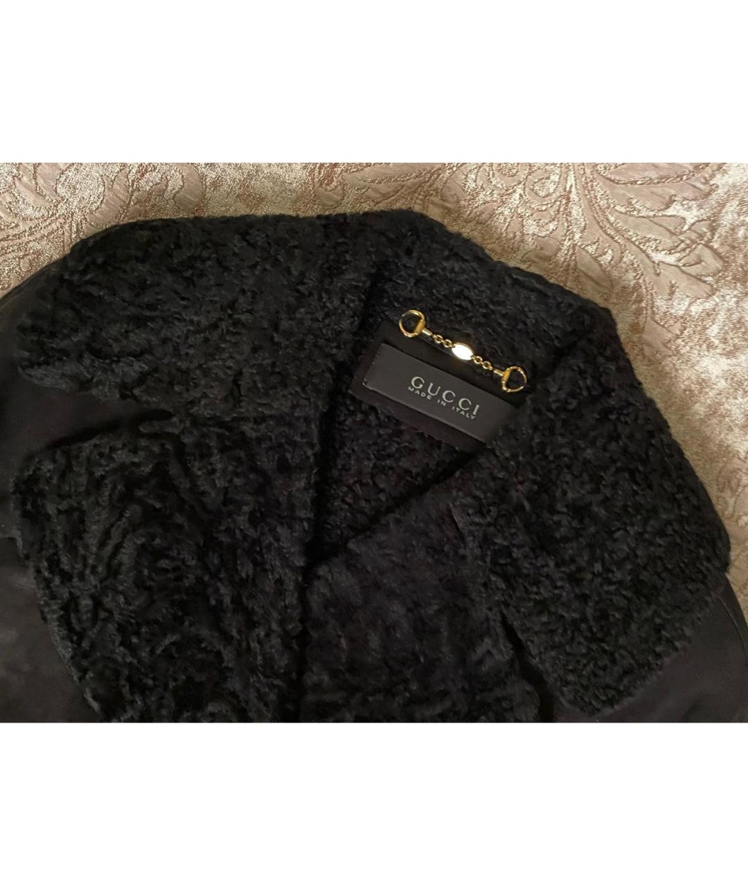 GUCCI Черная замшевая дубленка, фото 4