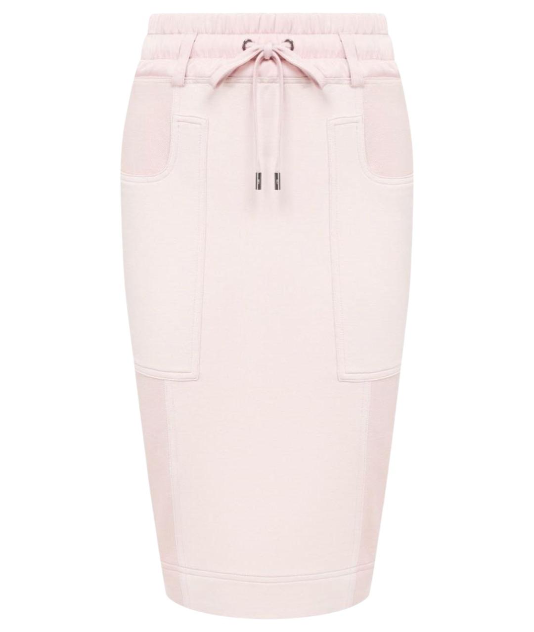 TOM FORD Розовая шелковая юбка миди, фото 1