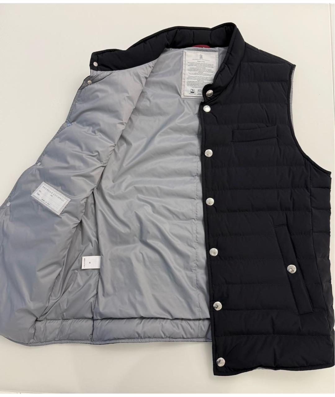 BRUNELLO CUCINELLI Черный полиамидовый жилет, фото 3