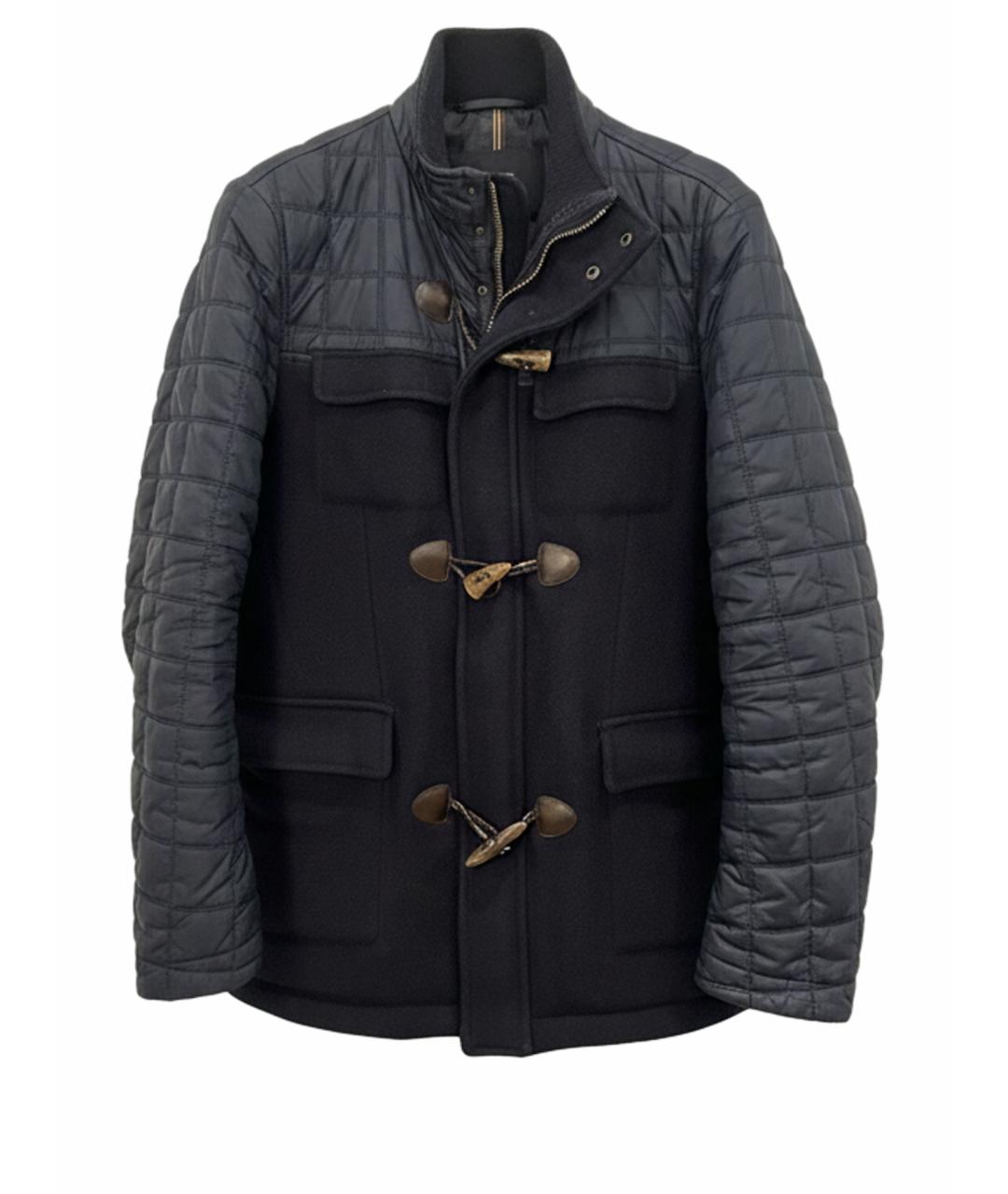 PAL ZILERI Темно-синяя шерстяная куртка, фото 1