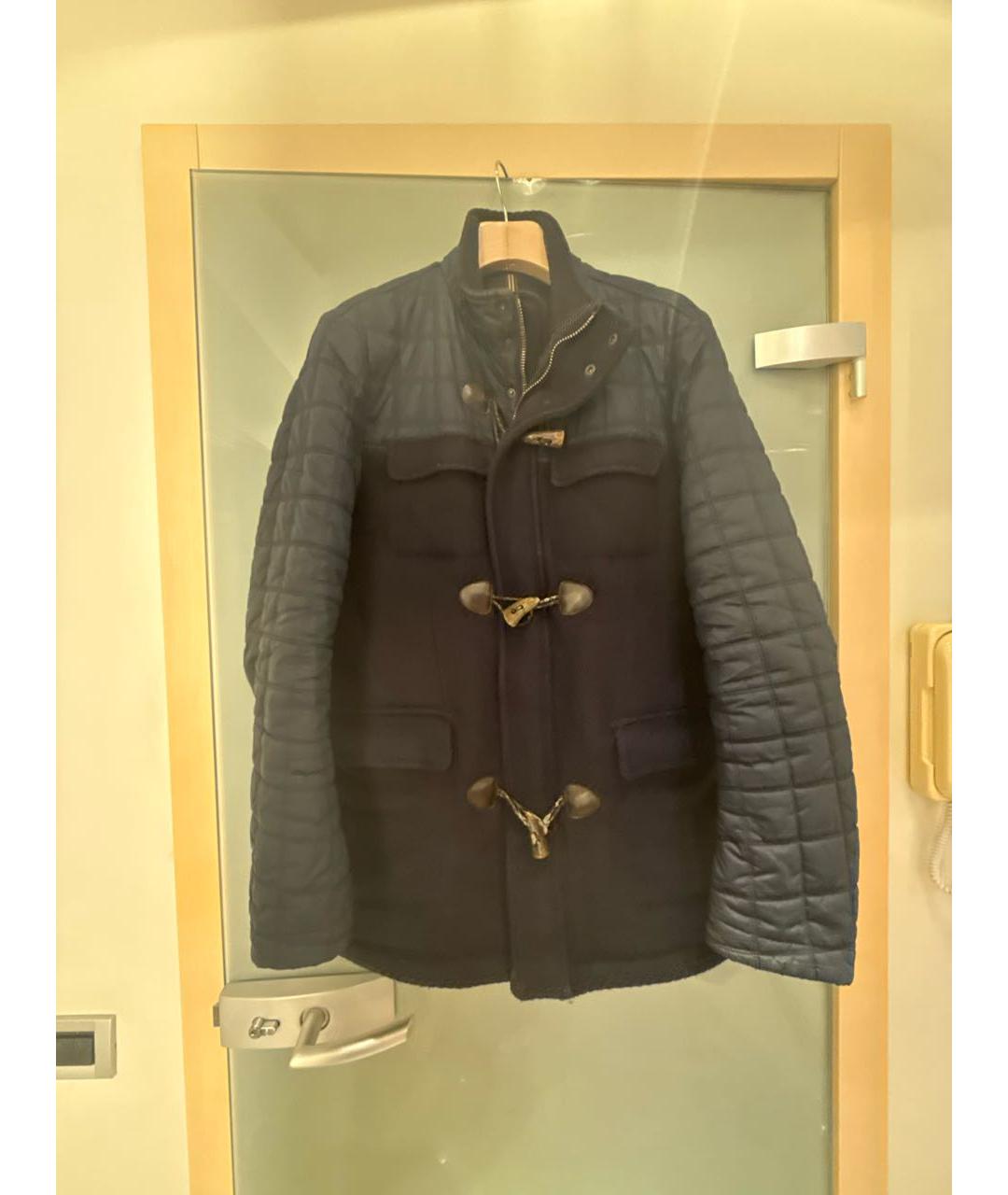 PAL ZILERI Темно-синяя шерстяная куртка, фото 6