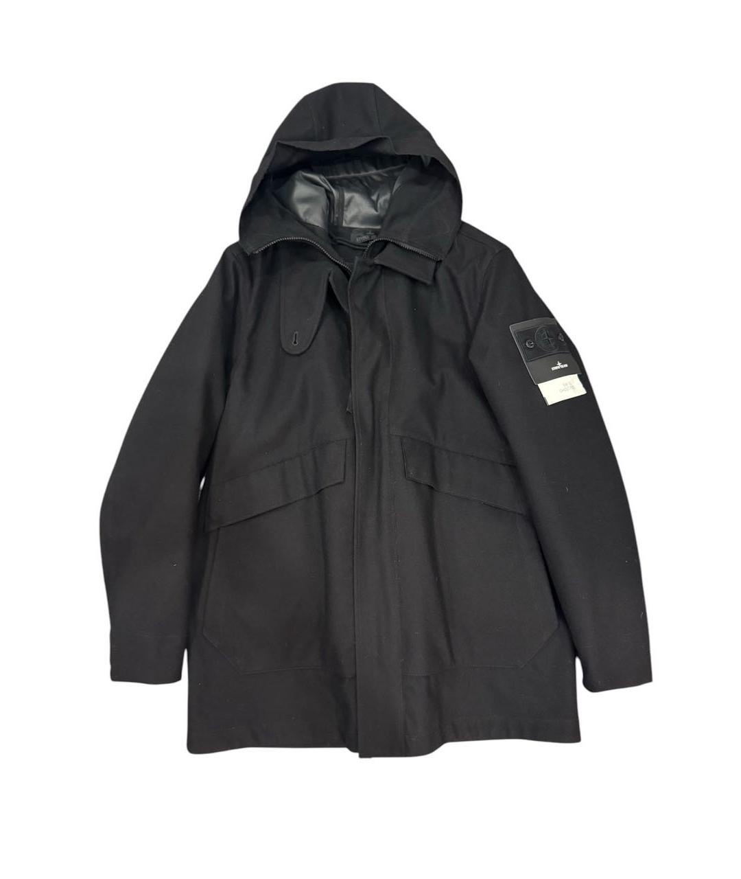 STONE ISLAND Черный пуховик, фото 2