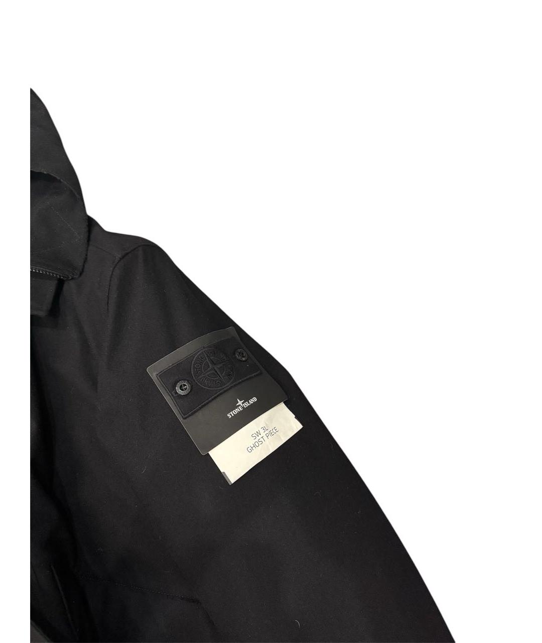 STONE ISLAND Черный пуховик, фото 4
