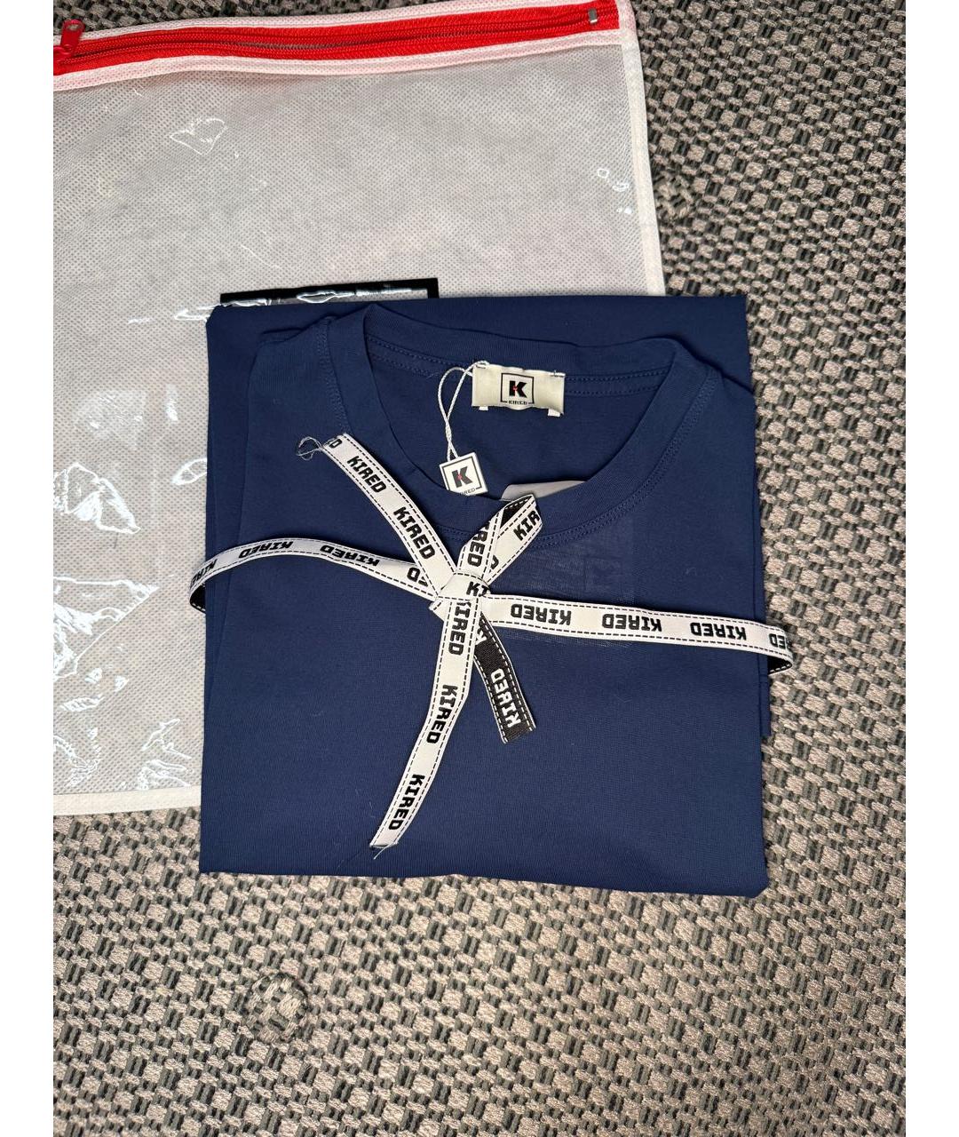 KIRED Темно-синяя хлопковая футболка, фото 5